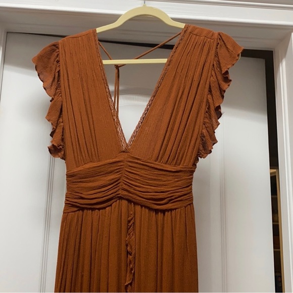 Free People Rust Midi Dress - Picture 2 of 3